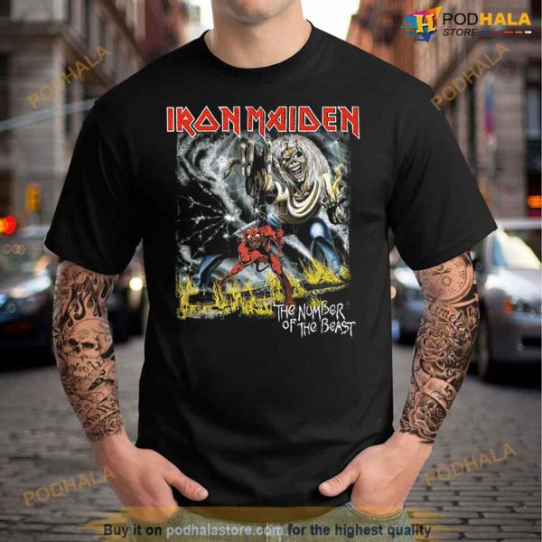 NUMBER OF THE BEAST 40TH ANNIVERSARY JUMBO PRINT TEE