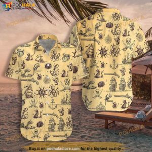 Octopus Sea Skull Funny Hawaiian Shirt, Aloha Shirt