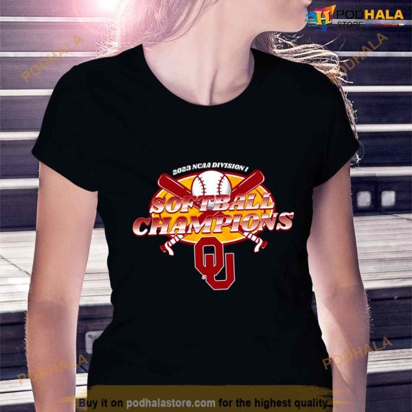 Oklahoma Sooners 2023 NCAA Division I Softball Champions Shirt