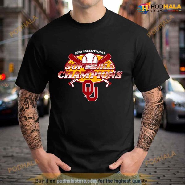 Oklahoma Sooners 2023 NCAA Division I Softball Champions Shirt