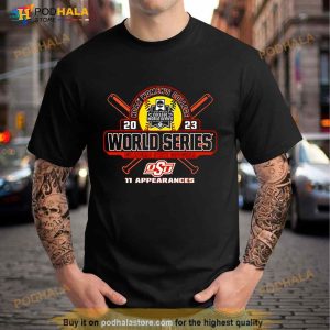 Oklahoma State Cowboys 11 Appearances College World Series Shirt 3