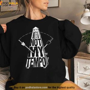 Old Skool Hooligans Whiplash Inspired Not My Tempo Metronome T Shirt