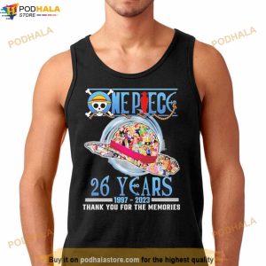 One Piece 26 Years 1997 2023 Thank You For The Memories Signatures 2023 Shirt