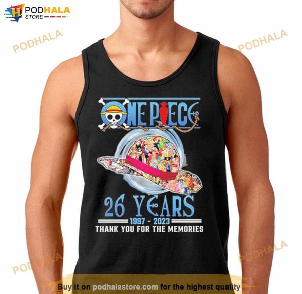 One Piece 26 Years 1997 2023 Thank You For The Memories Signatures 2023 Shirt