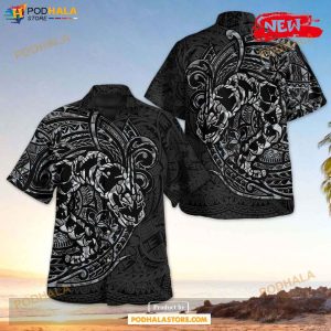 Onix Polynesian Design Hawaiian Shirt, Tropical Shirt for Women Men