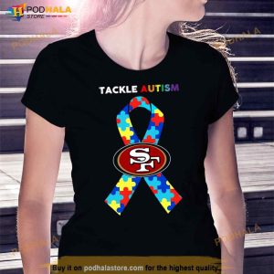 Original San Francisco 49ers Tackle Autism Awareness SweatShirt