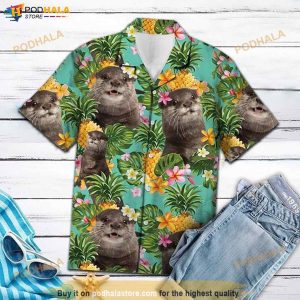 Otter Fruit Funny Hawaiian Shirt, Aloha Shirt