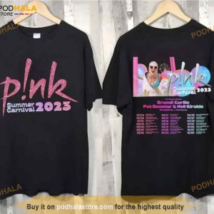 P!nk Pink Singer Summer Carnival 2023 Festi Tour Shirt For Fans