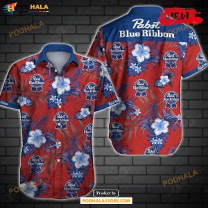 Pabst Blue Ribbon Style 3 Tropical Summer Hawaiian Shirt, Tropical Shirt for Women Men