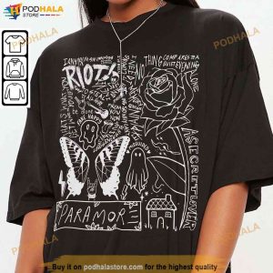 Paramore Doodle Art Shirt, Vintage Paramore Album Lyrics Merch Tour 2023