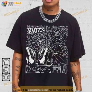 Paramore Doodle Art Shirt Vintage Paramore Album Lyrics Merch Tour 2023 2