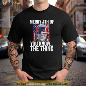 4th Of July Merica And Titties US American Flag Patriotic Shirt