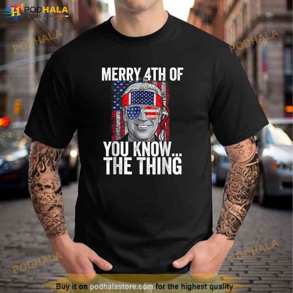 Patriotic Biden 4th Of July Merica USA American Flag Murica Shirt