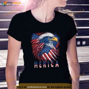 Patriotic Eagle Mullet 4th Of July Usa American Flag Merica Shirt 3