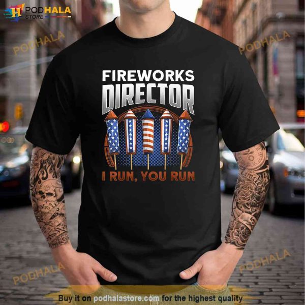 Patriotic Shirt American Flag Fireworks Director 4th Of July Shirt