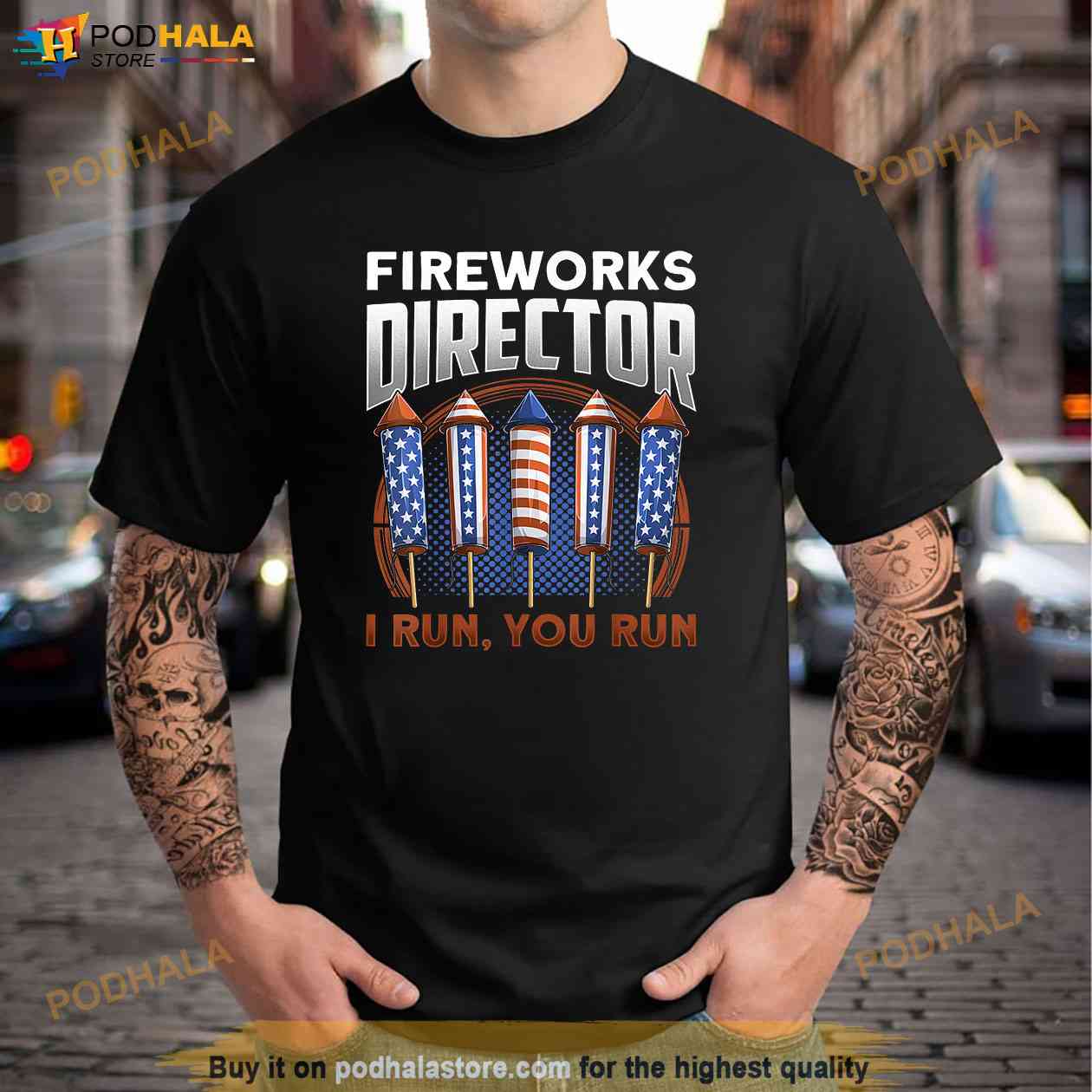 Men's American Eagle Flag Fireworks T-Shirt | The Flag Shirt | 3X