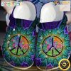 Peace Trippy Hippie Custom Crocs Shoes Clogs