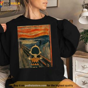 Peanuts Charlie Brown Scream Artsy T Shirt 2
