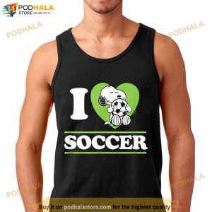Peanuts Snoopy I Love Soccer Shirt