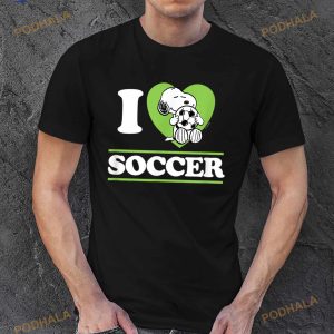 Peanuts Snoopy I Love Soccer Shirt 2