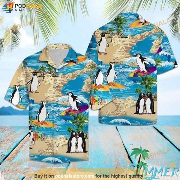 Penguin Lover Funny Hawaiian Shirt, Aloha Shirt