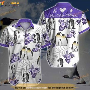 Penguins Lovers Funny Hawaiian Shirt, Aloha Shirt