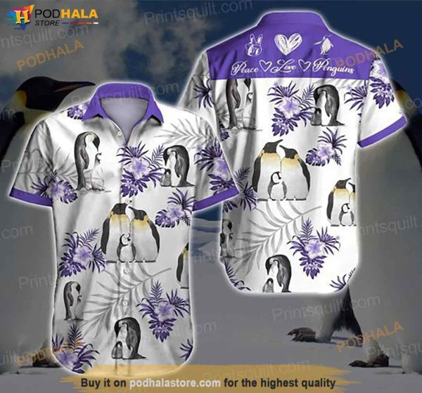 Penguins Lovers Funny Hawaiian Shirt, Aloha Shirt