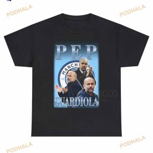 Pep Guardiola Vintage Shirt, Manchester City Graphic TShirt