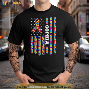 Personalized Autism Mom Sophia Shirt 3
