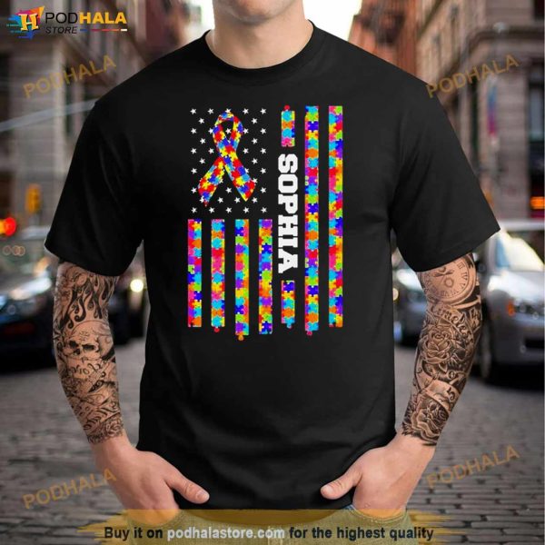 Personalized Autism Mom Sophia Shirt