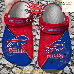 Personalized Buffalo Bills Team Pattern Clog Shoes Crocs