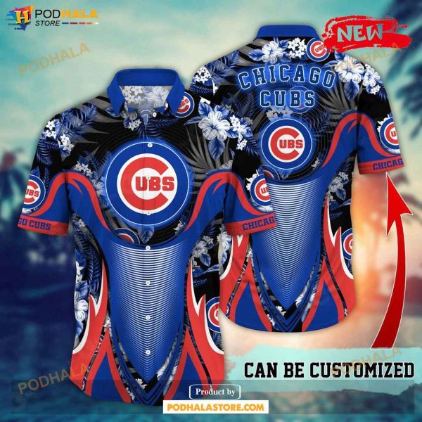 Personalized Chicago Cubs MLB Flower Summer Baseball Hawaiian Shirt