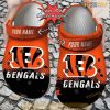 Personalized Cincinnati Bengals Half Tone Drip Flannel Crocs Clog Shoes