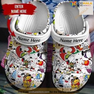 Personalized Crazy About Snoopy Crocs Shoes Crocband Clogs