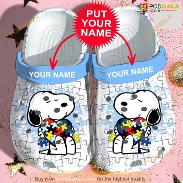 Personalized Cute Peanuts Snoopy Chill Out Crocs Clog Slippers