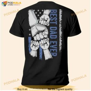 Personalized Dad Raised Fist Bump Shirt Custom Fathers Day Gift 4