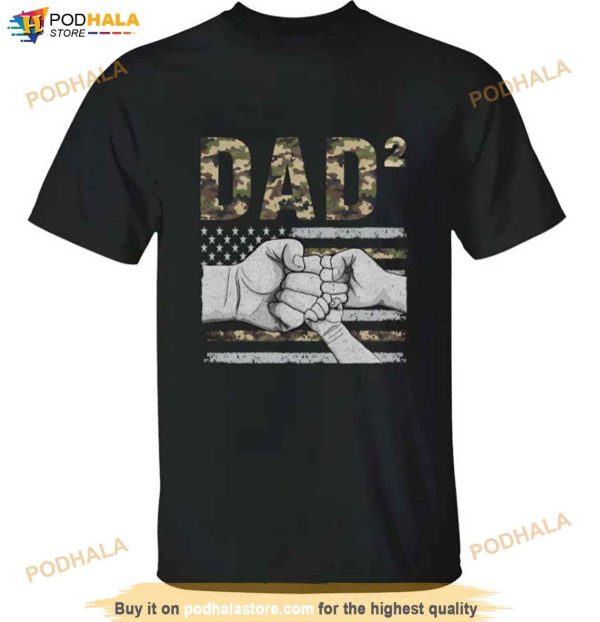 Personalized Dad Raised Fist Bump T-Shirt, Fathers Day Gift, Custom Kids Names