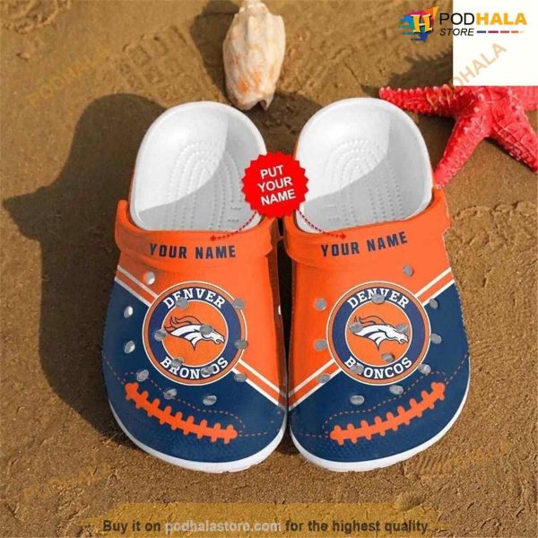 Personalized Denver Broncos Personalized Crocs Crocsband Clog