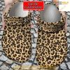 Personalized Flat Cheetah Animal Print Pattern Crocs Clog Shoes