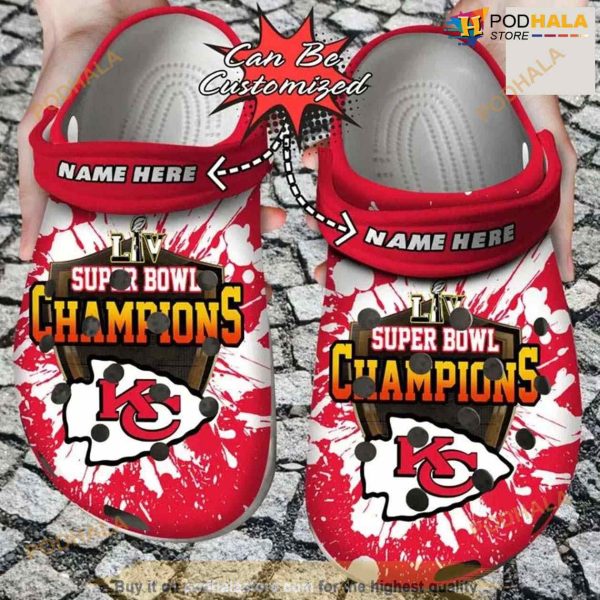 Personalized Kansas City Chiefs Super Bowl Crocs Clog Shoes