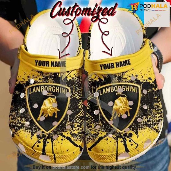 Personalized Lamborghini Crocs Clog Shoes