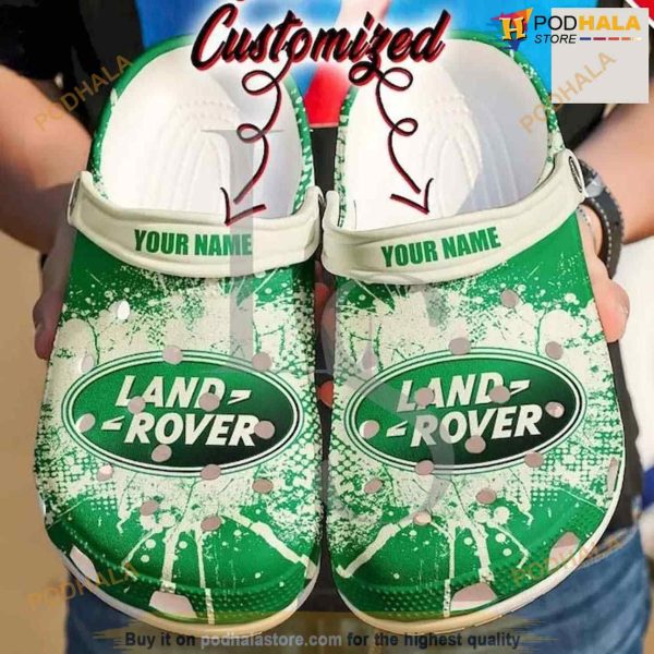 Personalized Land Rover Crocs Clog Shoes