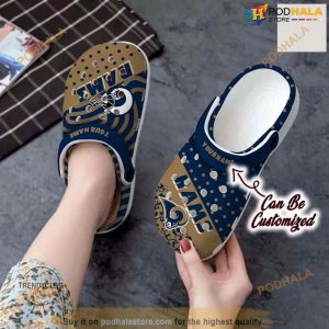 Personalized Los Angeles Rams Polka Dots Colors Crocs Clog Shoes3