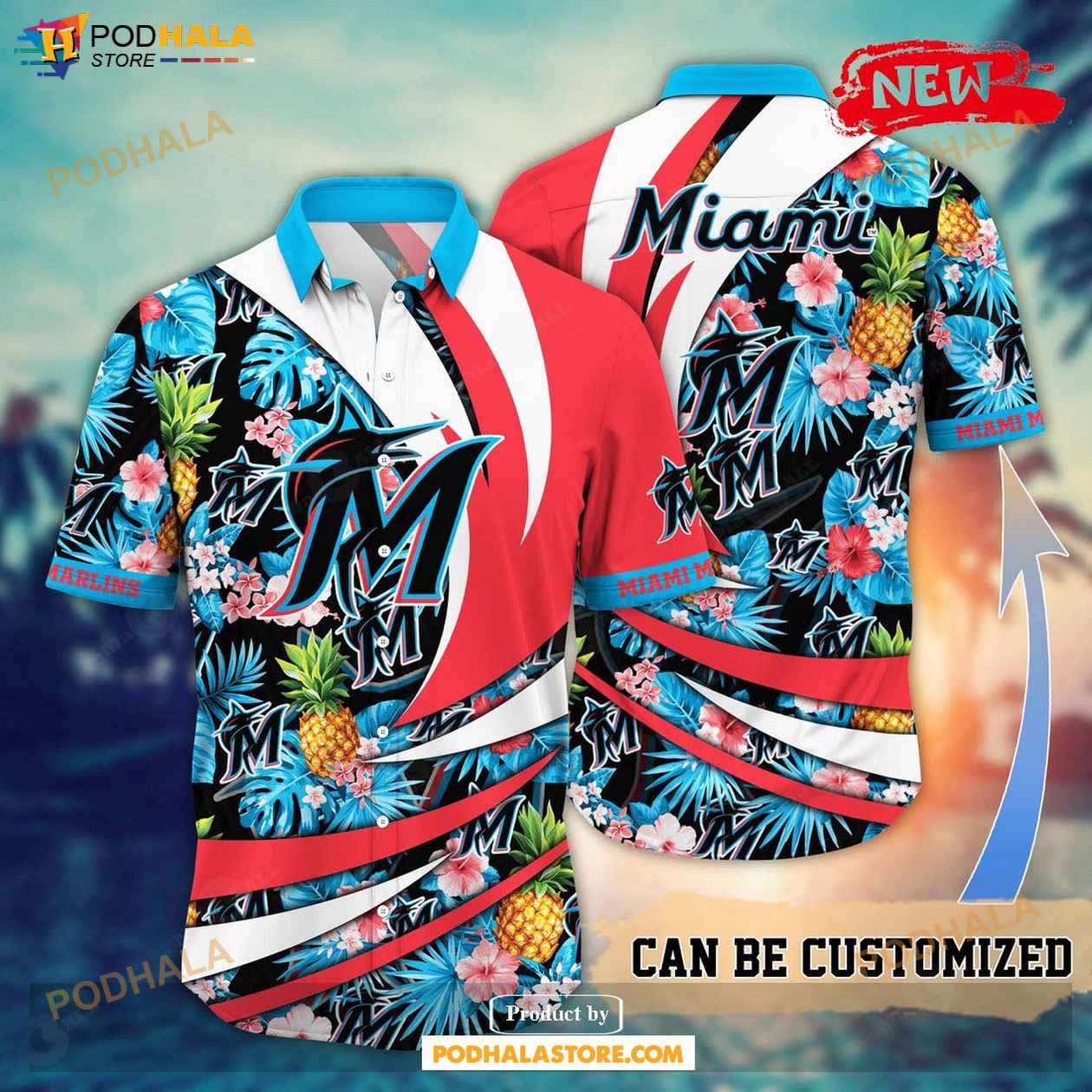Personalized Miami Marlins MLB Flower Pineapple Summer Baseball Hawaiian  Shirt - Bring Your Ideas, Thoughts And Imaginations Into Reality Today