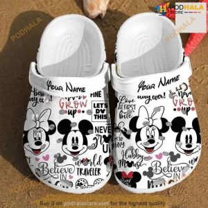 Personalized Mickey Mouse Movie Character Cartoon Crocs Clogs Crocband Shoes