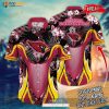 Personalized Name Arizona Cardinals NFL Flower Mix Black Summer Football Hawaiian Shirt
