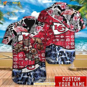 Personalized Name Kansas City Chiefs NFL Hawaiian Shirt, Kc Chiefs Clothing