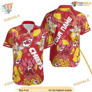 Personalized Name Kansas City Chiefs NFL Hawaiian Shirt, Kc Chiefs Womens Apparel