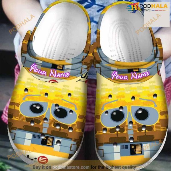 Personalized Name Wall E Crocs Clog Shoes Crocs For Women