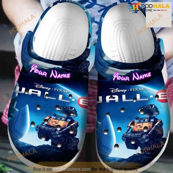 Personalized Name Wall E Crocs Clogs Shoes Comfortable For Mens Womens Crocs Classic